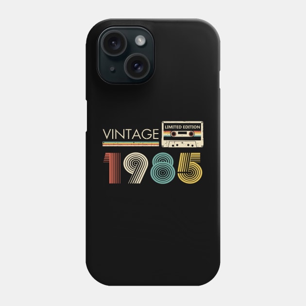 38th Birthday Vintage 1985 Limited Edition Cassette Tape Phone Case by Brodrick Arlette Store