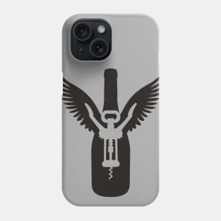 Wine Bottle with Wings Phone Case