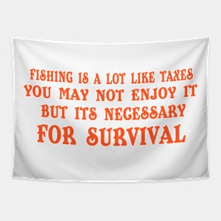 Fishing for Survival Tapestry