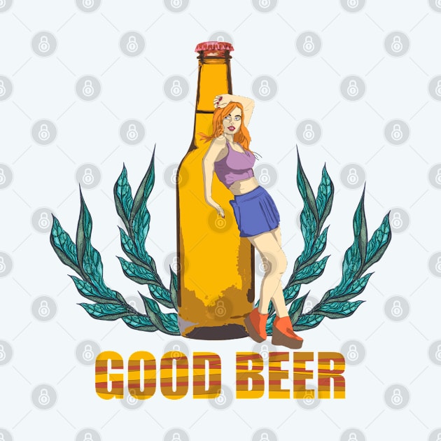 Sexy girl and Good Beer by KateQR