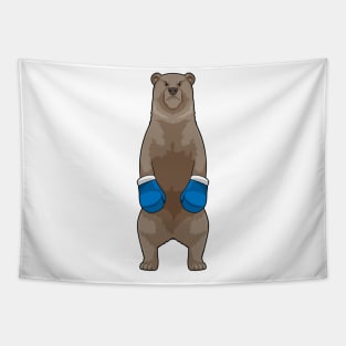 Bear as Boxer with Boxing gloves Tapestry