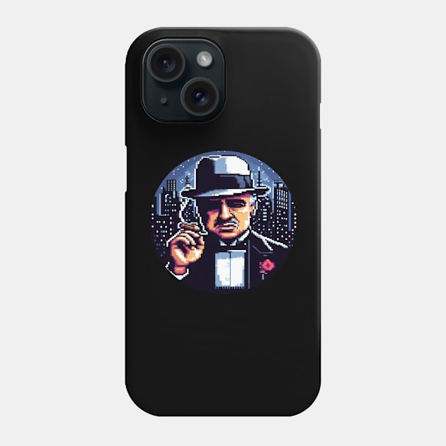 8BIT Vito Corleone Phone Case by nerd.collect