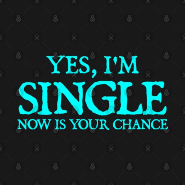 Yes, I'm Single. Now is Your Chance by  hal mafhoum?