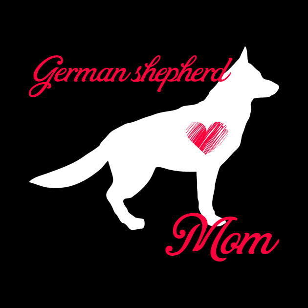 German shepherd terrier mom   cute mother's day t shirt for dog lovers by jrgenbode