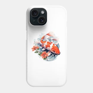 Koi Fish In A Pond Phone Case