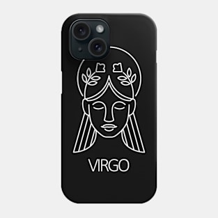 Virgo Zodiac Sign - White Phone Case