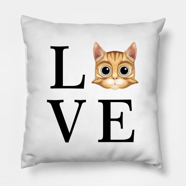 Love Cat Pillow by souw83