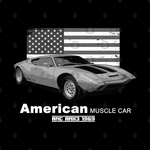 AMX3 American Muscle Car 60s 70s Old is Gold by Jose Luiz Filho