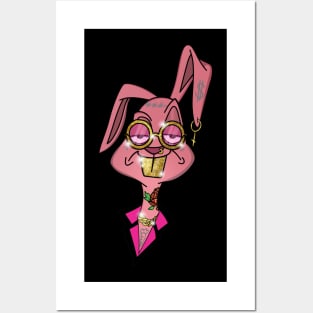 Neon Rabbit Poster for Sale by hustlart