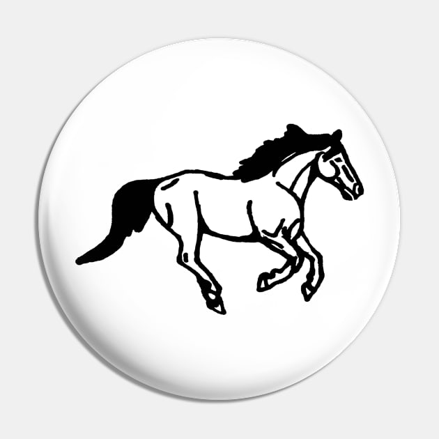 Galloping horse Pin by Shyflyer