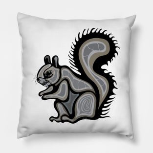 Squirrel Ajidamoo ᐊᒋᑕᒧᐅ Indigenous WAWEZHI CANADA Pillow