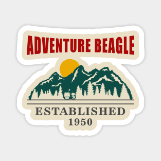 Adventure Beagle Magnet