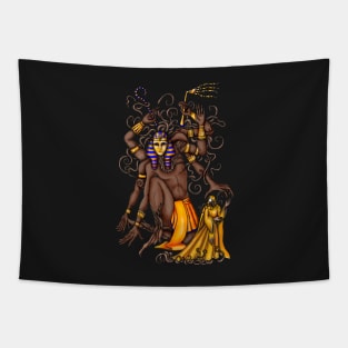 Black Pharaoh and Yellow King Tapestry