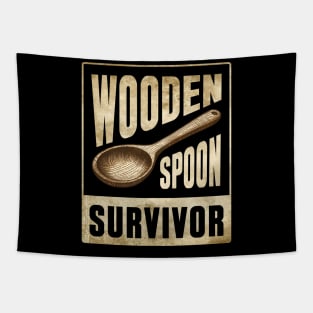 Wooden Spoon Survivor Retro Vintage Tapestry