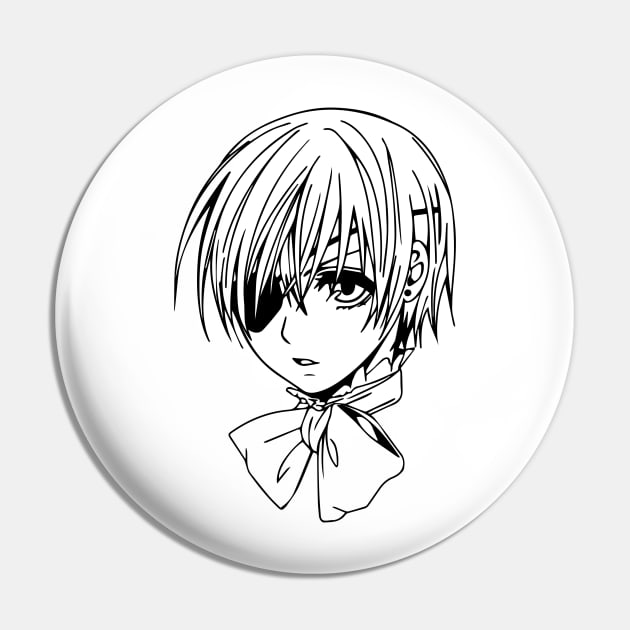 Black Butler Pin by VekiStore