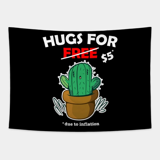 Cute cactus valentine costume Hugs For Free due to inflation Tapestry by star trek fanart and more