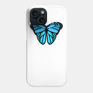 lovely monarch blue butterfly wings Phone Case