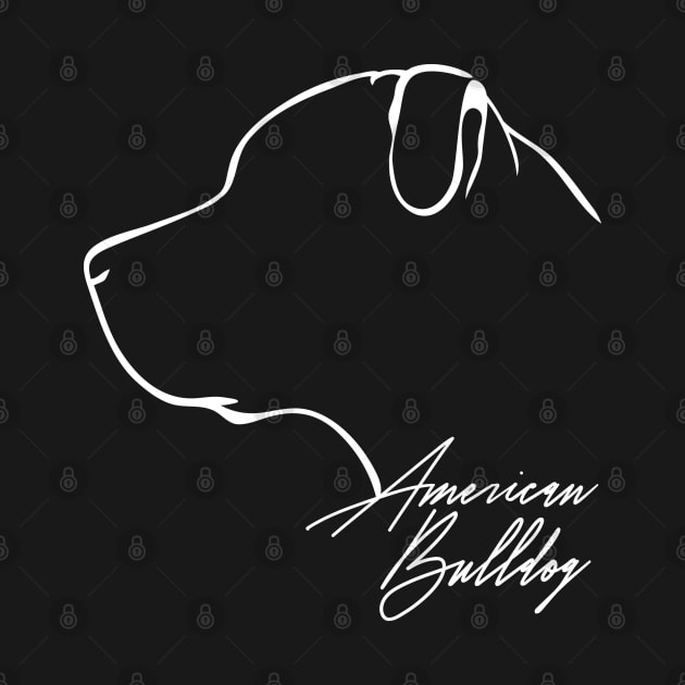 Proud American Bulldog profile dog lover by wilsigns