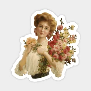 Edwardian summer bouquet Magnet