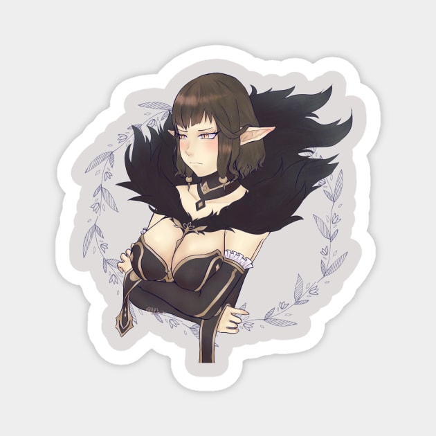 Short hair Semiramis (Fate Apocrypha) Magnet by Lilynee-