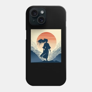 girl silhouette Phone Case