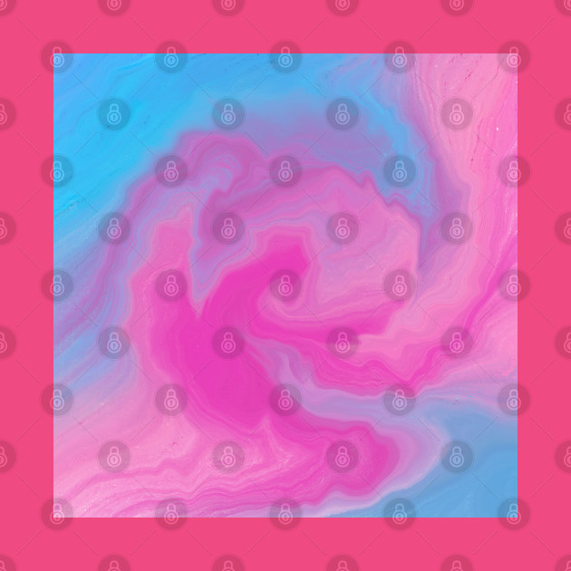 Cotton Candy Swirl Abstract by Orchid's Art