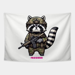 Tactical Raccoon Tapestry