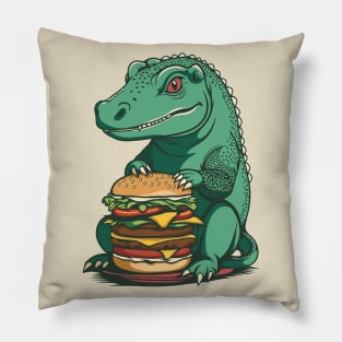 Komodo Boy and His Burger Pillow