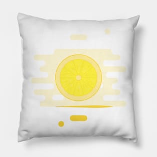 Lemon in a splash of juice Pillow