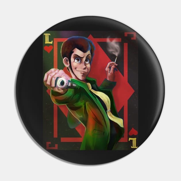 Lupin the Third (Green Jacket) Pin by JuliaMaiDesigns