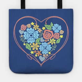 Floral Heart Tote