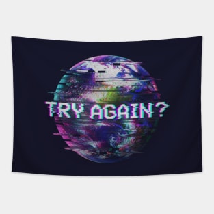 Humanity Glitch Tapestry