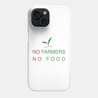 No Farmers, No Food Phone Case