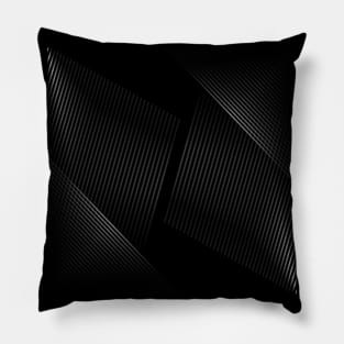 White Lines on Black Pillow