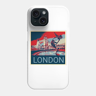 London in Shepard Fairey style 2 Phone Case