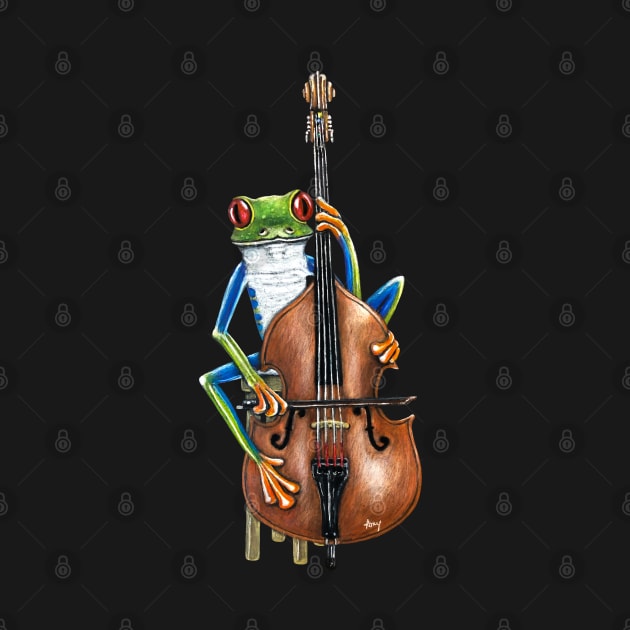 Bass Frog by GardenPartyArt