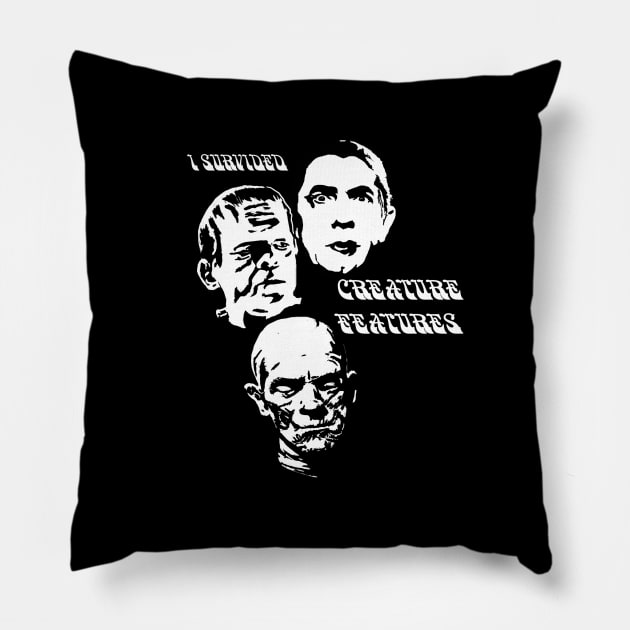 Creature Features trio Pillow by CTBinDC