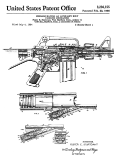 Colt Automatic Rifle Patent Black Magnet