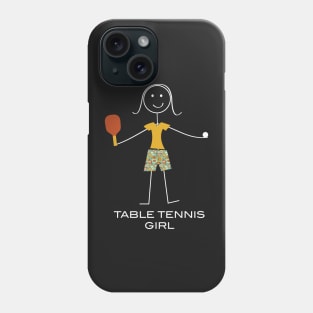 Funny Womens Table Tennis Design Phone Case