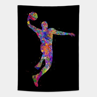 Basketball slam dunk Tapestry