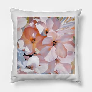 Delicate Spring Blossoms Pillow