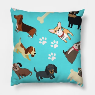 Cute Dog Print Pillow