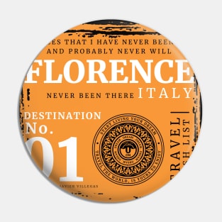 Florence travel wish list Pin