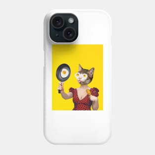 Sunny side up, Cat Lady Eggs Collage Phone Case