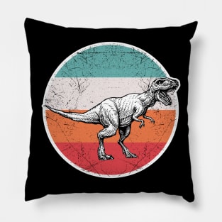 Vintage Retro Dinosaurs Pillow