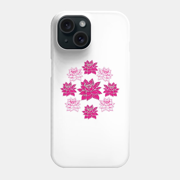 Pink Lotus Phone Case by Nuletto