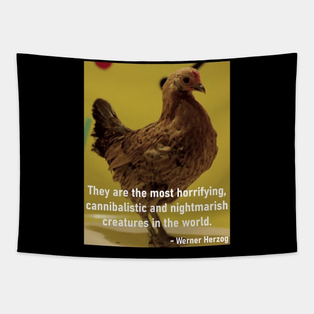 Herzog's Dancing Chicken Tapestry by asimplefool