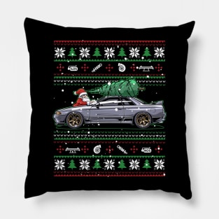 Christmas Nissan Skyline R32 Present Pillow