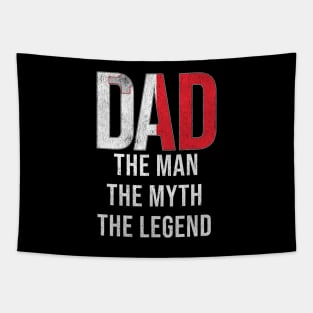 Maltese Dad The Man The Myth The Legend - Gift for Maltese Dad With Roots From Maltese Tapestry