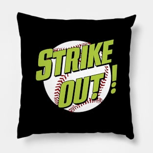 Baseball Lover Strike Out Home Run Pillow